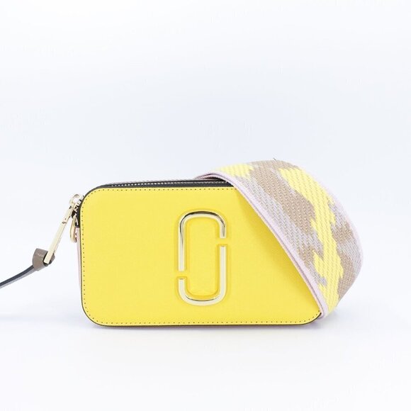 Marc Jacobs Snapshot Camera Bag in Saffiano Leather Yellow OS